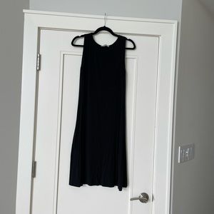 Angel Maternity black cotton swing dress